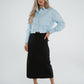 Elsa Midi Skirt In Black - The Walk in Wardrobe