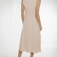 Eva Ruffle Front Dress In Peach - The Walk in Wardrobe