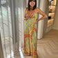 Faye Halter Neck Dress In Multi - The Walk in Wardrobe