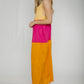 Fiona Colour Block Maxi Dress In Multi - The Walk in Wardrobe