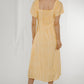 Frankie Check Midi Dress In Yellow - The Walk in Wardrobe