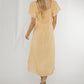 Frankie Check Midi Dress In Yellow - The Walk in Wardrobe