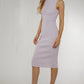 Frankie Crepe Dress In Lilac - The Walk in Wardrobe
