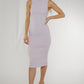 Frankie Crepe Dress In Lilac - The Walk in Wardrobe