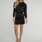 Frankie Satin Dress In Black - The Walk in Wardrobe