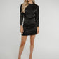 Frankie Satin Dress In Black - The Walk in Wardrobe