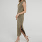 Frankie Sleeveless Dress In Gold Sparkle - The Walk in Wardrobe
