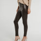 Freya Leather Look Legging In Chocolate - The Walk in Wardrobe