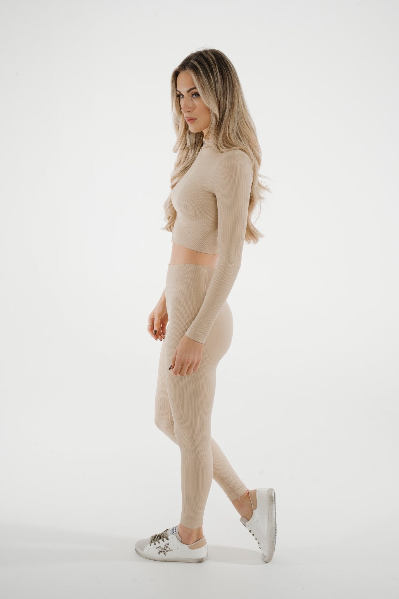 Freya Leisure Set In Neutral - The Walk in Wardrobe