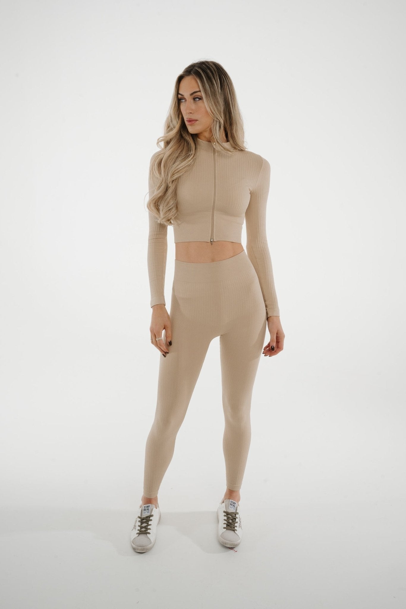Freya Leisure Set In Neutral - The Walk in Wardrobe