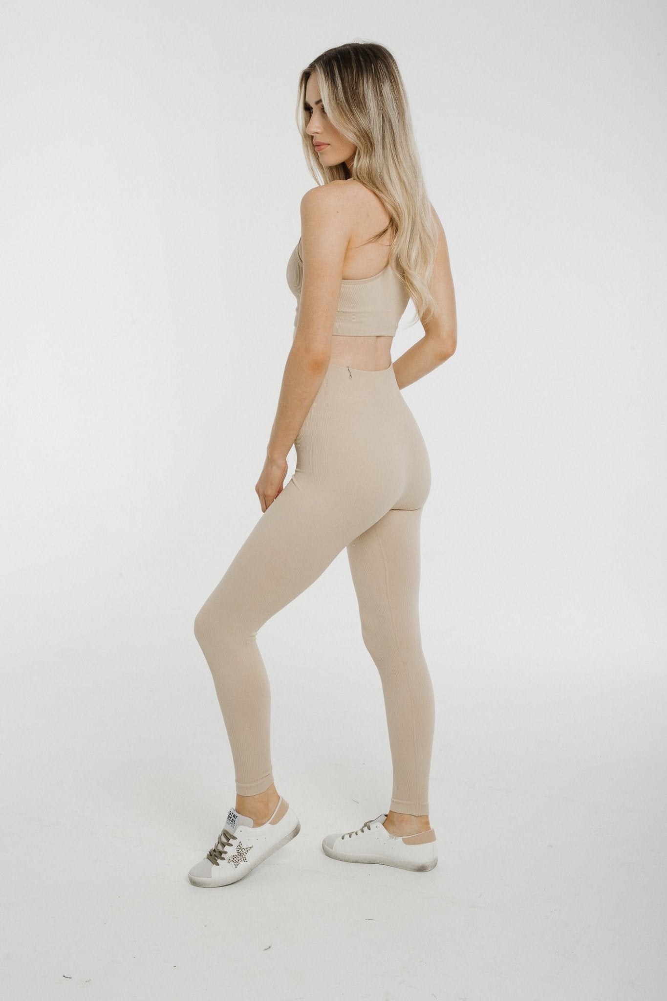 Freya Ribbed Two Piece In Neutral - The Walk in Wardrobe