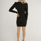 Holly Embellished Trim Dress In Black - The Walk in Wardrobe