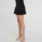 Holly Faux Suede Mini Skirt In Black - The Walk in Wardrobe