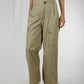Holly Parachute Trousers In Khaki - The Walk in Wardrobe