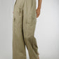 Holly Parachute Trousers In Khaki - The Walk in Wardrobe