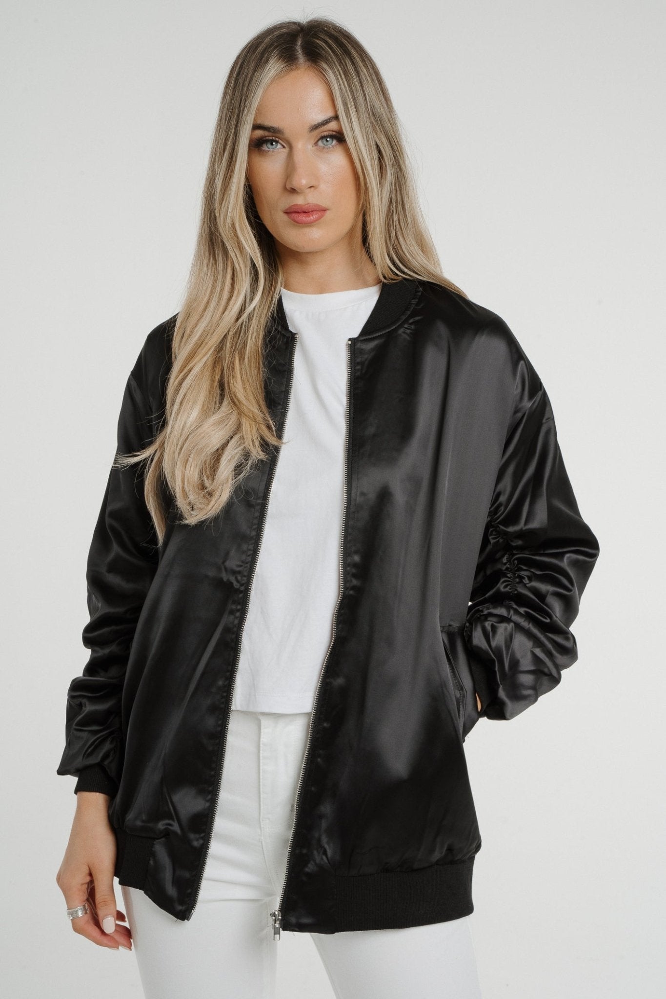 Ivy Zip Jacket In Black - The Walk in Wardrobe