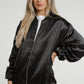 Ivy Zip Jacket In Black - The Walk in Wardrobe