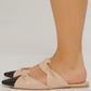 Izzy Black Toe Slip On In Neutral - The Walk in Wardrobe
