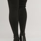Izzy Over Knee Sock Boot In Black - The Walk in Wardrobe