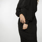 Jade Batwing Sleeve Ruched Dress In Black - The Walk in Wardrobe