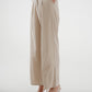Jane Pleat Front Trouser In Neutral - The Walk in Wardrobe