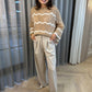 Jane Pleat Front Trouser In Neutral - The Walk in Wardrobe