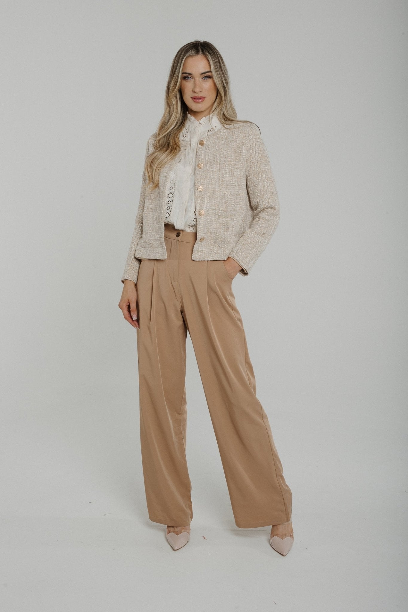 Jane Trouser In Camel - The Walk in Wardrobe
