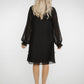 Jasmine Lace Detail Dress In Black - The Walk in Wardrobe