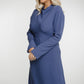 Jasmine Open Back Dress In Blue - The Walk in Wardrobe