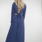 Jasmine Open Back Dress In Blue - The Walk in Wardrobe