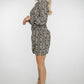 Jasmine Printed Dress In Black & White - The Walk in Wardrobe