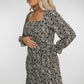 Jasmine Printed Dress In Black & White - The Walk in Wardrobe