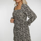 Jasmine Printed Dress In Black & White - The Walk in Wardrobe