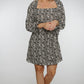 Jasmine Printed Dress In Black & White - The Walk in Wardrobe
