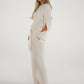 Kayla Fringe Detail Blouse In Cream - The Walk in Wardrobe