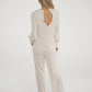 Kayla Fringe Detail Blouse In Cream - The Walk in Wardrobe