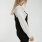 Lila Contrast Jumper In Black - The Walk in Wardrobe