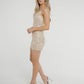 Lila Sequin Slip Dress In Gold - The Walk in Wardrobe