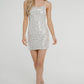 Lila Sequin Slip Dress In Silver - The Walk in Wardrobe