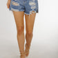 Nancy Distressed Denim Shorts In Light Wash - The Walk in Wardrobe