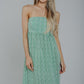 Polly Strapless Maxi Dress In Green - The Walk in Wardrobe