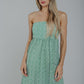 Polly Strapless Maxi Dress In Green - The Walk in Wardrobe
