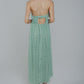 Polly Strapless Maxi Dress In Green - The Walk in Wardrobe