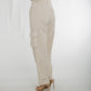 Summer Cargo Trousers In Cream - The Walk in Wardrobe