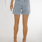 Summer Diamante Denim Shorts In Light Wash - The Walk in Wardrobe