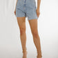 Summer Diamante Denim Shorts In Light Wash - The Walk in Wardrobe