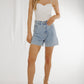 Summer Diamante Denim Shorts In Light Wash - The Walk in Wardrobe