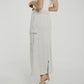 Summer Jersey Maxi Skirt In Grey - The Walk in Wardrobe