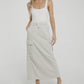 Summer Jersey Maxi Skirt In Grey - The Walk in Wardrobe