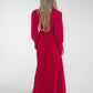 Taylor Belted Pleat Dress In Fuchsia - The Walk in Wardrobe
